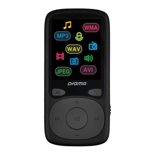 Плеер Hi-Fi Flash Digma B4 8Gb черный/1.8"/FM/microSDHC