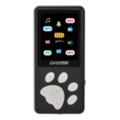 Плеер Hi-Fi Flash Digma S4 8Gb черный/серый/1.8"/FM/microSDHC