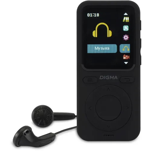 Плеер Hi-Fi Flash Digma B5 8Gb черный/1.77"/FM/microSD
