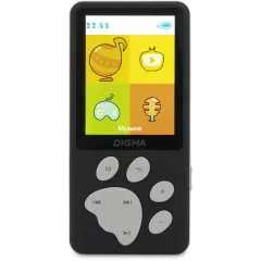 Плеер Hi-Fi Flash Digma S5 8Gb черный/серый/2.4"/FM/microSD/microSDHC