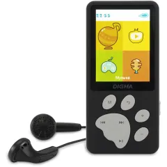 Плеер Hi-Fi Flash Digma S5 8Gb черный/серый/2.4"/FM/microSD/microSDHC