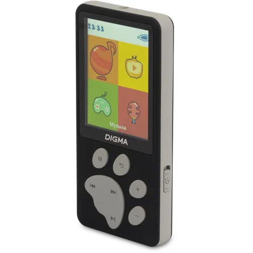 Плеер Hi-Fi Flash Digma S5 8Gb черный/серый/2.4"/FM/microSD/microSDHC