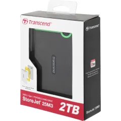 Жесткий диск Transcend USB3.0 2TB TS2TSJ25M3S StoreJet 25M3S (5400rpm) 2.5" серый