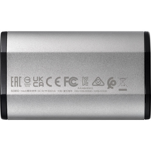 Накопитель SSD A-Data USB-C 500GB SD810-500G-CSG SD810 1.8" серый