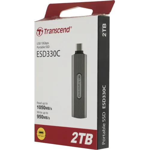 Накопитель SSD Transcend USB-C 2TB TS2TESD330C ESD330C серый