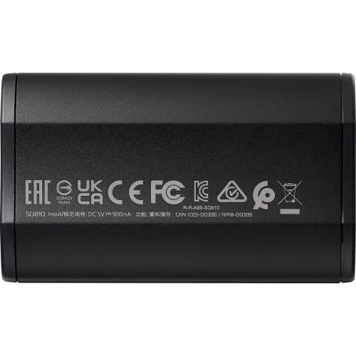 Накопитель SSD A-Data USB-C 500GB SD810-500G-CBK SD810 1.8" черный