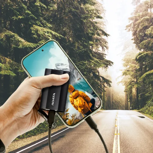 Накопитель SSD A-Data USB-C 500GB SD810-500G-CBK SD810 1.8" черный