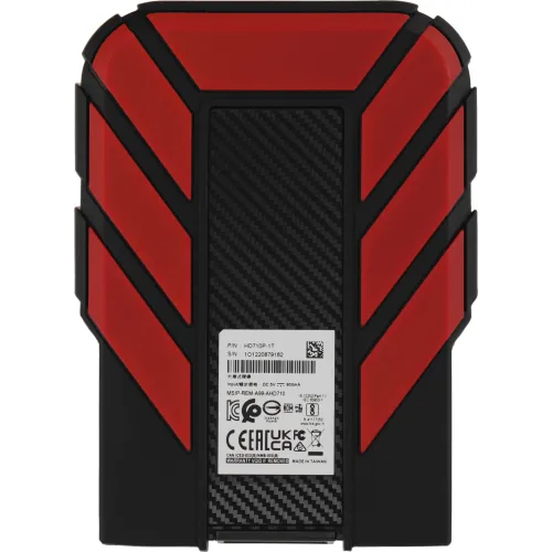 Жесткий диск A-Data USB3.0 1TB AHD710P-1TU31-CRD HD710Pro DashDrive Durable 2.5" красный