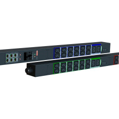 Блок распределения питания Elemy IPDU-5911 верт.размещ. 6xC19 36xC13 с мониторингом 32A IEC 60309 2.4м