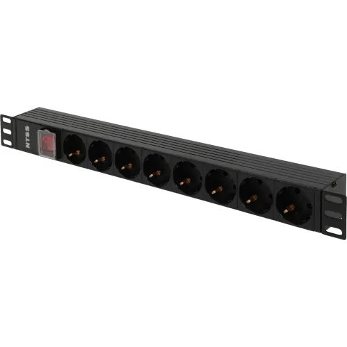 Блок распределения питания NTSS NTSS-PDU-DA1015 гор.размещ. 8xSchuko базовые 10A C14