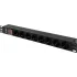 Блок распределения питания NTSS NTSS-PDU-DA1015 гор.размещ. 8xSchuko базовые 10A C14