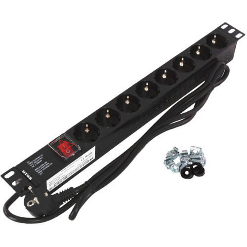 Блок распределения питания NTSS NTSS-PDU-DA2032 гор.размещ. 8x базовые 16A Schuko 1.8м