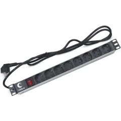 Блок распределения питания Cabeus PDU-8P-2EU гор.размещ. 8xSchuko 16A Schuko 2м