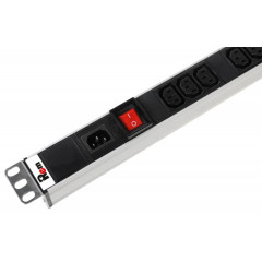 Блок распределения питания Rem R-16-10S-10C13-V-1420 верт.размещ. 10xSchuko 10xC13 базовые 16A без вилки