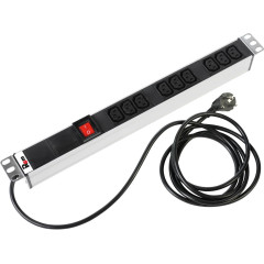 Блок распределения питания Rem R-16-9C13-V-440-1.8 гор.размещ. 9xC13 базовые 16A Schuko 1.8м