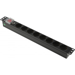 Блок распределения питания Lanmaster TWT-PDU19-10A8P гор.размещ. 8xSchuko базовые 10A