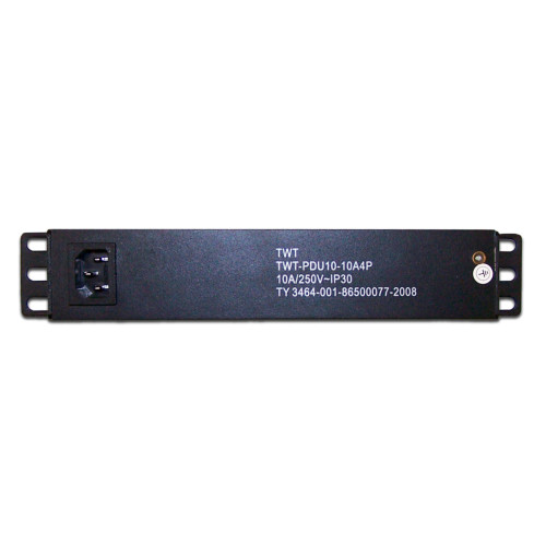 Блок распределения питания Lanmaster TWT-PDU10-10A4P гор.размещ. 4xSchuko 10A