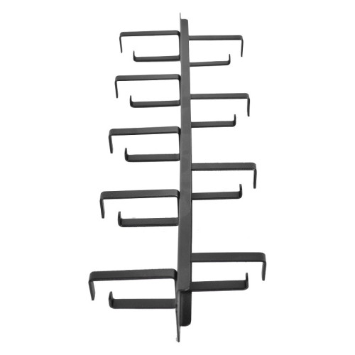 Кабельный органайзер Горизонтальный ЦМО ГКО-1-9-9005 двухсторонний кольца 1U шир.:19" глуб.:145.2мм