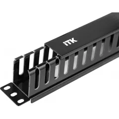 Кабельный органайзер горизонтальный ITK CO05-1PC 1U шир.:19" глуб.:60мм