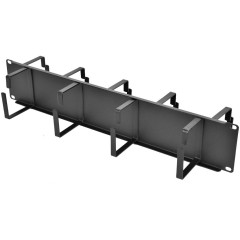 Кабельный органайзер Горизонтальный ЦМО ГКО-2-9-9005 двухсторонний кольца 2U шир.:19" глуб.:145.2мм