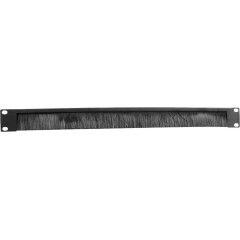 Кабельный органайзер Горизонтальный ЦМО ГКО-Щ-1-9005 щетки 1U шир.:19" глуб.:18.5мм