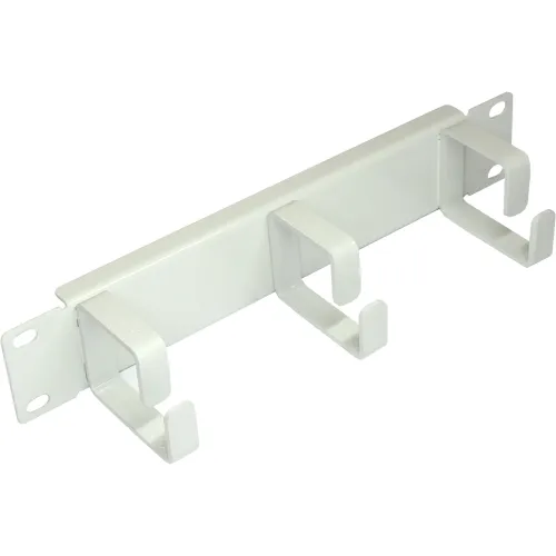 Кабельный органайзер горизонтальный Lanmaster TWT-CBW10-ORG-1U-GY односторонний кольца 1U шир.:10"