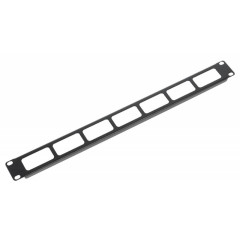 Кабельный органайзер горизонтальный ЦМО ГКО-О-1-9005 односторонний окна 1U шир.:19" глуб.:85мм черный