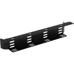 Кабельный органайзер горизонтальный ЦМО ГКО-Л-1-9005 односторонний пластиковый канал 2U шир.:19" глуб.:67.6мм