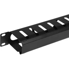Кабельный органайзер горизонтальный Lanmaster TWT-ORG/CV-1U односторонний пальцы 1U шир.:19"