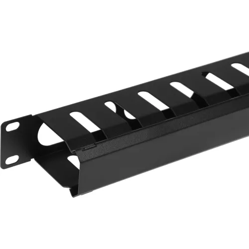 Кабельный органайзер горизонтальный Lanmaster TWT-ORG/CV-1U односторонний пальцы 1U шир.:19"