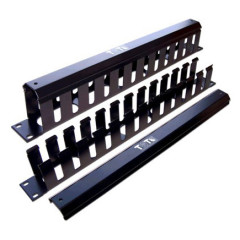 Кабельный органайзер горизонтальный Lanmaster TWT-ORG/CV-2U односторонний пальцы 2U шир.:19"