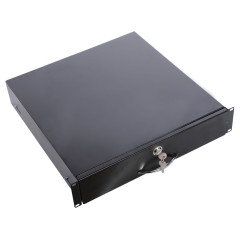 Ящик выдвижной для документации ЦМО ТСВ-Д-2U.450-9005 2U 19" 450мм черный (упак.:1шт)