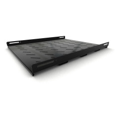 Полка стационарная Hyperline TSH3H-650-RAL9004 1U нагр.:100кг. 19" 650мм черный