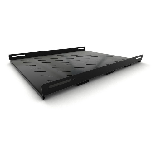 Полка стационарная Hyperline TSH3H-650-RAL9004 1U нагр.:100кг. 19" 650мм черный