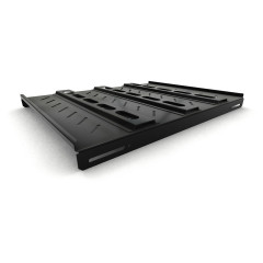 Полка стационарная Hyperline TSH3H-650-RAL9004 1U нагр.:100кг. 19" 650мм черный