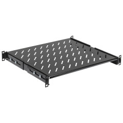 Полка стационарная ITK FS05-400PI-R 1U нагр.:100кг. 19" 400мм черный (упак.:1шт)