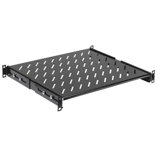 Полка стационарная ITK FS05-400PI-R 1U нагр.:100кг. 19" 400мм черный (упак.:1шт)