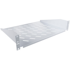 Полка стационарная NTSS NTSS-FF-350 2U нагр.:20кг. 19" 350мм серый
