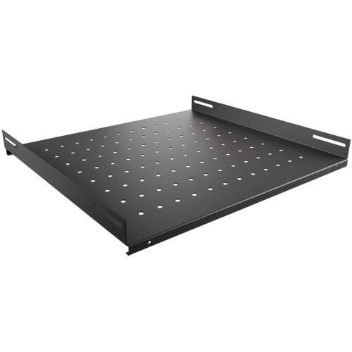 Полка стационарная NTSS NTSS-FS-600-BL 1U нагр.:60кг. 19" 350мм черный (упак.:1шт)