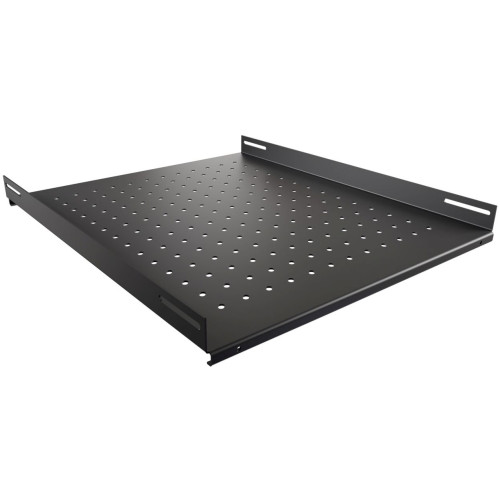 Полка стационарная NTSS NTSS-FS-H-600-BL 1U нагр.:100кг. 19" 350мм черный (упак.:1шт)