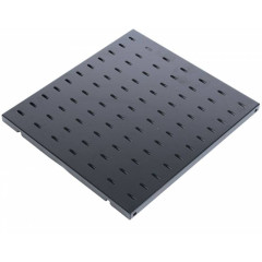 Полка стационарная ЦМО СВ-75-9005 нагр.:45кг. 19" 750мм черный (упак.:1шт)