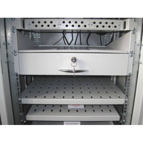 Ящик выдвижной для документации ЦМО ТСВ-Д-3U.450 3U 19" 450мм серый (упак.:1шт)