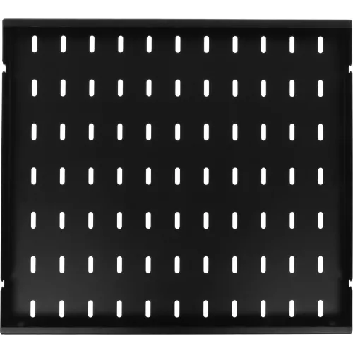 Полка стационарная ЦМО СВ-45-9005 0.5U нагр.:45кг. 19" 450мм черный (упак.:1шт)