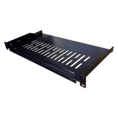 Полка стационарная Lanmaster TWT-CB-SFBF300-1U/18 1U нагр.:18кг. 19" 300мм черный (упак.:1шт)