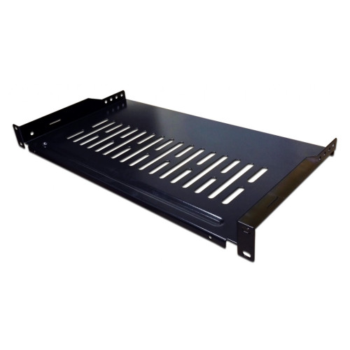Полка стационарная Lanmaster TWT-CB-SFBF300-1U/18 1U нагр.:18кг. 19" 300мм черный (упак.:1шт)
