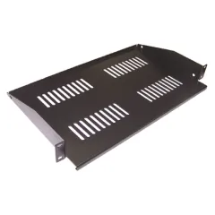Полка стационарная Lanmaster TWT-CB-SF350-2U/60 2U нагр.:60кг. 19" 350мм черный (упак.:1шт)