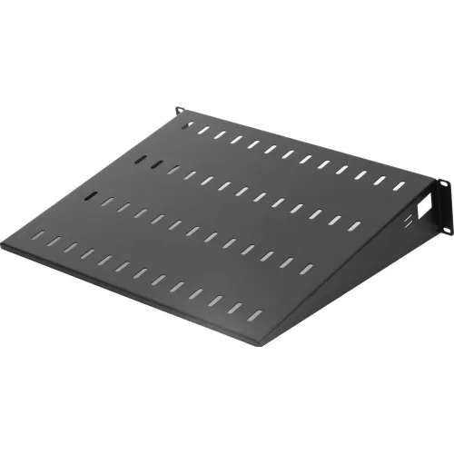 Полка стационарная ЦМО МС-40-9005 2U нагр.:15кг. 19" 400мм черный (упак.:1шт)