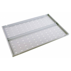 Полка стационарная ЦМО СВ-100У 0.5U нагр.:100кг. 19" 1000мм серый (упак.:1шт)