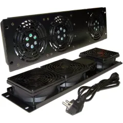 Блок вентиляторов Lanmaster (TWT-CB-FANV3-RACK) 3 вент. черный (упак.:1шт)