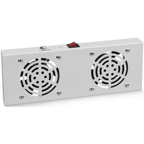 Модуль вентиляторный Cabeus (TRAY-FAN2) 2 вент. серый